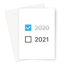 Load image into Gallery viewer, 2020-21 Checkbox Block Greeting Card