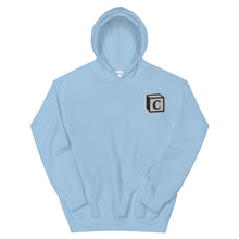 Load image into Gallery viewer, 'C' Block Embroidered Monogram Heavy Blend Hoodie, Unisex