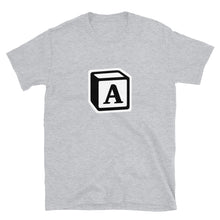 Load image into Gallery viewer, 'A' Block Monogram Short-Sleeve Unisex T-Shirt