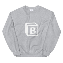 Load image into Gallery viewer, 'B' Block Monogram Unisex Sweatshirt