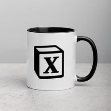 Load image into Gallery viewer, 'X' Block Monogram Mug