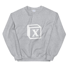 Load image into Gallery viewer, 'X' Block Monogram Unisex Sweatshirt