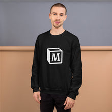 Load image into Gallery viewer, 'M' Block Monogram Unisex Sweatshirt