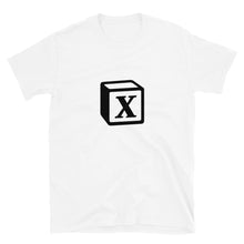 Load image into Gallery viewer, 'X' Block Monogram Short-Sleeve Unisex T-Shirt