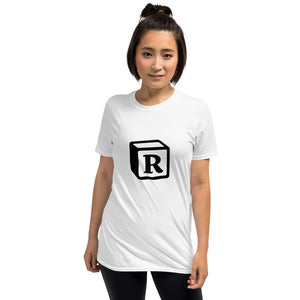 'R' Block Monogram Short-Sleeve Unisex T-Shirt