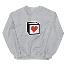 Load image into Gallery viewer, Heart Block Unisex Sweatshirt - Red Heart