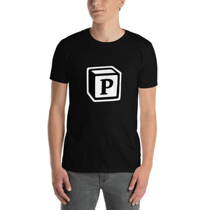 'P' Block Monogram Short-Sleeve Unisex T-Shirt