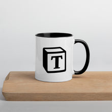 Load image into Gallery viewer, 'T' Block Monogram Mug