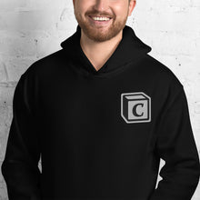 Load image into Gallery viewer, 'C' Block Embroidered Monogram Heavy Blend Hoodie, Unisex