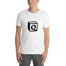 Load image into Gallery viewer, &#39;Q&#39; Block Monogram Short-Sleeve Unisex T-Shirt

