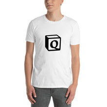 Load image into Gallery viewer, 'Q' Block Monogram Short-Sleeve Unisex T-Shirt