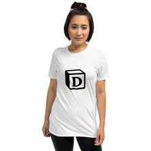 Load image into Gallery viewer, 'D' Block Monogram Short-Sleeve Unisex T-Shirt