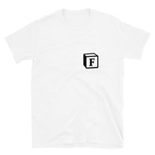 Load image into Gallery viewer, 'F' Block Small-Monogram Short-Sleeve Unisex T-Shirt