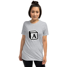 Load image into Gallery viewer, 'A' Block Monogram Short-Sleeve Unisex T-Shirt
