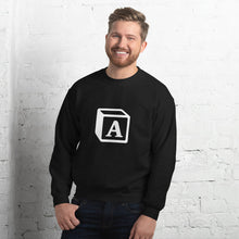 Load image into Gallery viewer, 'A' Block Monogram Unisex Sweatshirt