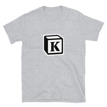Load image into Gallery viewer, 'K' Block Monogram Short-Sleeve Unisex T-Shirt