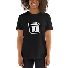 Load image into Gallery viewer, 'J' Block Monogram Short-Sleeve Unisex T-Shirt