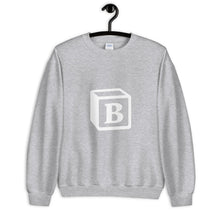 Load image into Gallery viewer, 'B' Block Monogram Unisex Sweatshirt