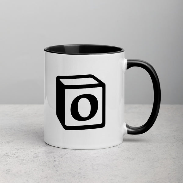 'O' Block Monogram Mug