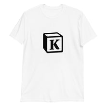 Load image into Gallery viewer, 'K' Block Monogram Short-Sleeve Unisex T-Shirt