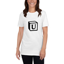 Load image into Gallery viewer, 'U' Block Monogram Short-Sleeve Unisex T-Shirt