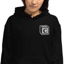 Load image into Gallery viewer, 'C' Block Embroidered Monogram Heavy Blend Hoodie, Unisex