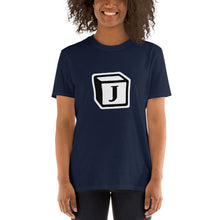 Load image into Gallery viewer, 'J' Block Monogram Short-Sleeve Unisex T-Shirt