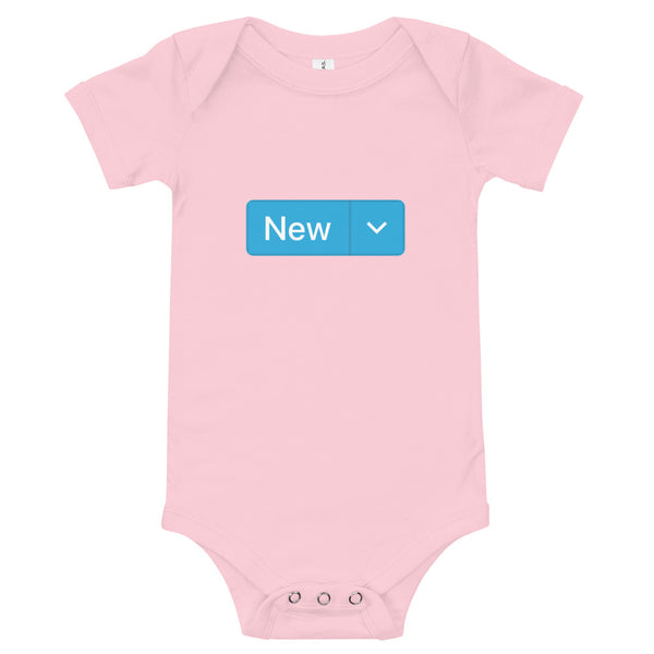 'New' Short-Sleeve Infant Bodysuit