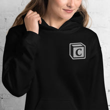Load image into Gallery viewer, 'C' Block Embroidered Monogram Heavy Blend Hoodie, Unisex