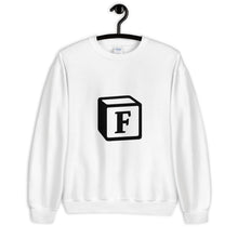 Load image into Gallery viewer, 'F' Block Monogram Unisex Sweatshirt