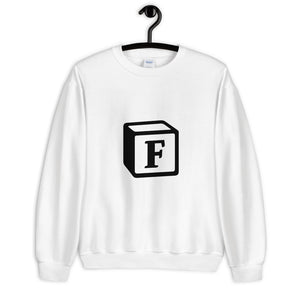 'F' Block Monogram Unisex Sweatshirt