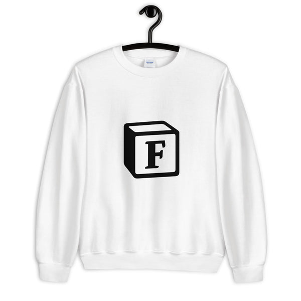 'F' Block Monogram Unisex Sweatshirt