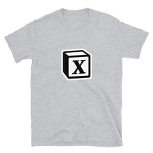 Load image into Gallery viewer, 'X' Block Monogram Short-Sleeve Unisex T-Shirt