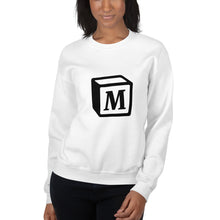 Load image into Gallery viewer, 'M' Block Monogram Unisex Sweatshirt