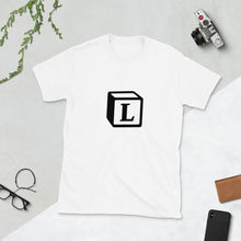Load image into Gallery viewer, 'L' Block Monogram Short-Sleeve Unisex T-Shirt