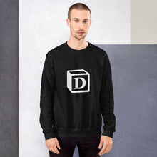 Load image into Gallery viewer, 'D' Block Monogram Unisex Sweatshirt