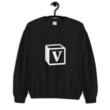 Load image into Gallery viewer, 'V' Block Monogram Unisex Sweatshirt