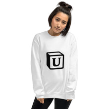 Load image into Gallery viewer, 'U' Block Monogram Unisex Sweatshirt