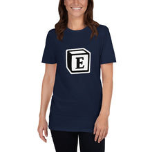 Load image into Gallery viewer, 'E' Block Monogram Short-Sleeve Unisex T-Shirt