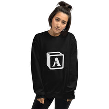 Load image into Gallery viewer, 'A' Block Monogram Unisex Sweatshirt