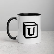 Load image into Gallery viewer, 'U' Block Monogram Mug