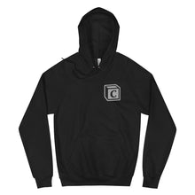 Load image into Gallery viewer, 'C' Block Monogram Embroidered Raglan Fleece Hoodie, Unisex