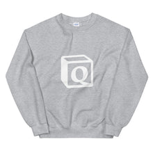 Load image into Gallery viewer, 'Q' Block Monogram Unisex Sweatshirt
