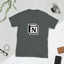 Load image into Gallery viewer, 'N' Block Monogram Short-Sleeve Unisex T-Shirt