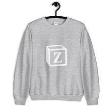 Load image into Gallery viewer, 'Z' Block Monogram Unisex Sweatshirt