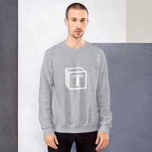 Load image into Gallery viewer, 'T' Block Monogram Unisex Sweatshirt