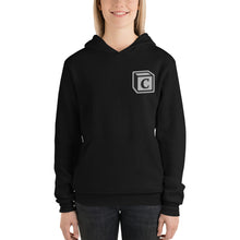 Load image into Gallery viewer, 'C' Block Embroidered Monogram Pullover Hoodie, Unisex