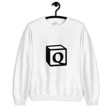 Load image into Gallery viewer, &#39;Q&#39; Block Monogram Unisex Sweatshirt
