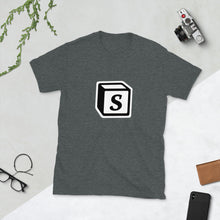 Load image into Gallery viewer, 'S' Block Monogram Short-Sleeve Unisex T-Shirt
