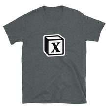 Load image into Gallery viewer, 'X' Block Monogram Short-Sleeve Unisex T-Shirt